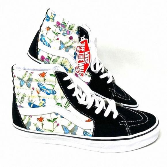 Vans Other - 💖MEGA SALE💖VANS SK8-HI Men Butterfly Floral Black White VN0A5HXVUC0 Canvas